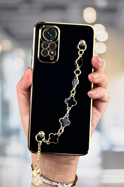 Fibaks Redmi Note 11 Pro & 12 Pro 4g Case Glossy Edge Gold Embroidered Handle...