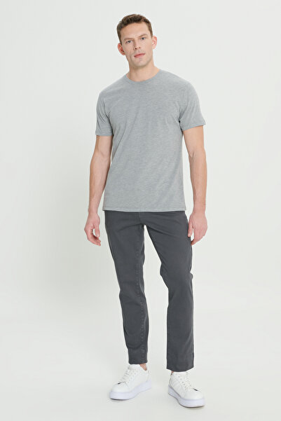 AC&Co / Altınyıldız Classics Μπλουζάκι 2 τεμαχίων Slim Fit Slim Fit 100% Cotton Crew Neck T-shirt