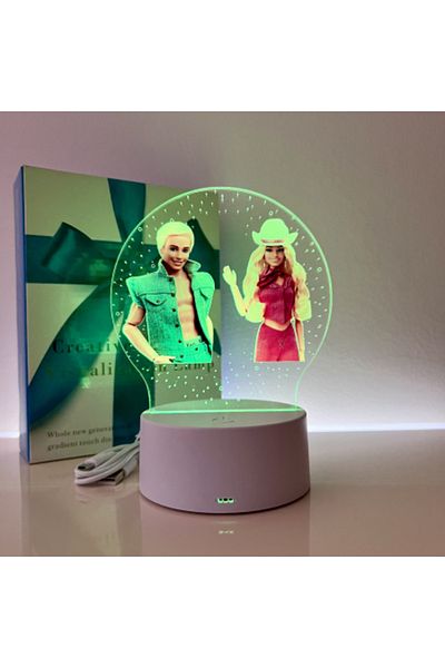 ILUMISHOP LED Night Light, Dolls1, 7 Colors, USB Powered or 3 AA Batteries