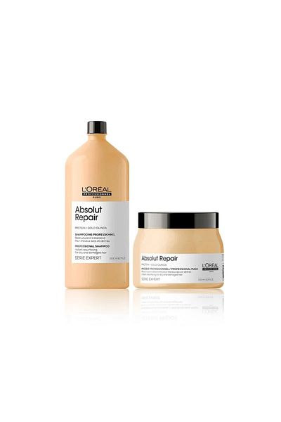 L'oreal Professionnel شامبو لوريال بروفشنال ابسولوت ريبير 1500 مل وماسك الشعر 500 مل