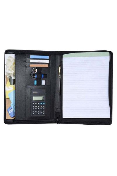 Generic Multi-Functional A4 Professional Business Portfolio Organizer Black