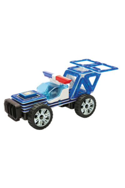 Clicstoys Magformers Magnetic Set, Amazing Police Set