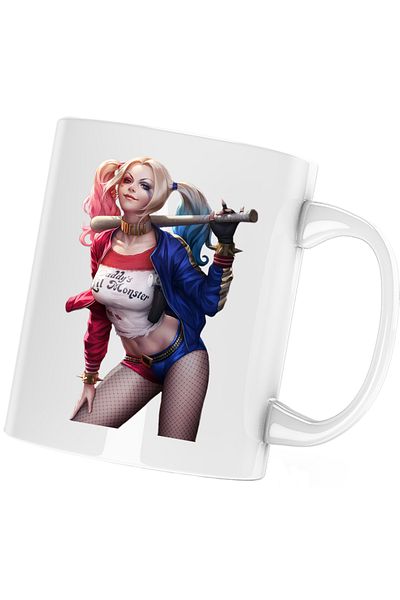 OEM Mug Joker Harley Quinn Black Widow, white, 330 ml