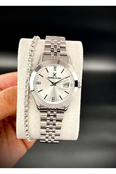 Daniel Klein Kadın Kol Saati Çelik kordon Gümüş Renk 3 ATM Su Geçirmez Yeni Sezon özel Seri 2 Yıl Garantili