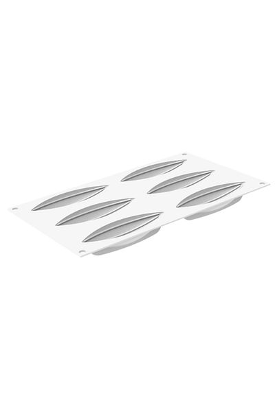 silikomart Kit Pentru Tarte Pentru Monoportii Si Cutter, Cabossa By Carmine Di Donna, 6 Cavitati, 120x40 Mm