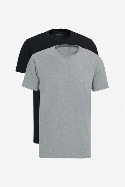 AC&Co / Altınyıldız Classics Μπλουζάκι 2 τεμαχίων Slim Fit Slim Fit 100% Cotton Crew Neck T-shirt