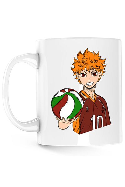 OEM Haikyuu Hinata Love Volleyball Haikyu!! Mug, white, 330 ml