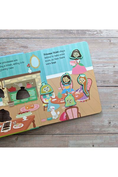 North Parade Children's book, NPP, 5 Little Princesses - Children's Touch & Feel Silicone Book, 1+ years