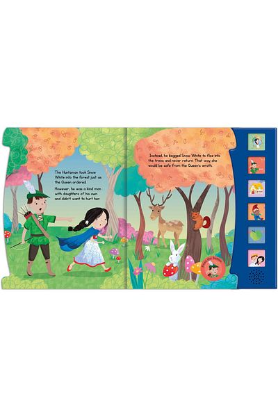 North Parade Snow White And The Seven Dwarfs Fairy Tale 6 Enchanting Sound Buttons To Press And Play, 1+ Years