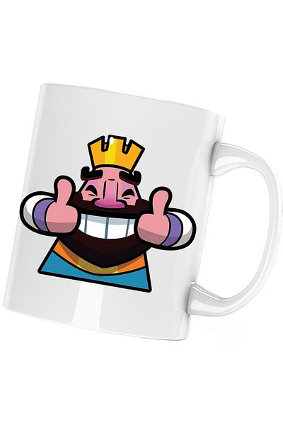 OEM Cana Happy King Clash Royale Clans, alba, 330 ml