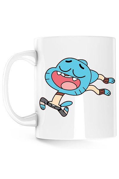 OEM Cana Gumball World Running Cartoon Minecraft, alba, 330 ml