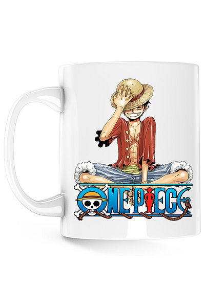 OEM Cana One Piece Monkey D Luffy Zen Marinar, alba, 330 ml