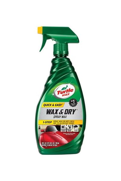 Turtle Wax Wax and Dry Spray Mix – 769 ml – Quick Shine Formula for Instant Car Protection