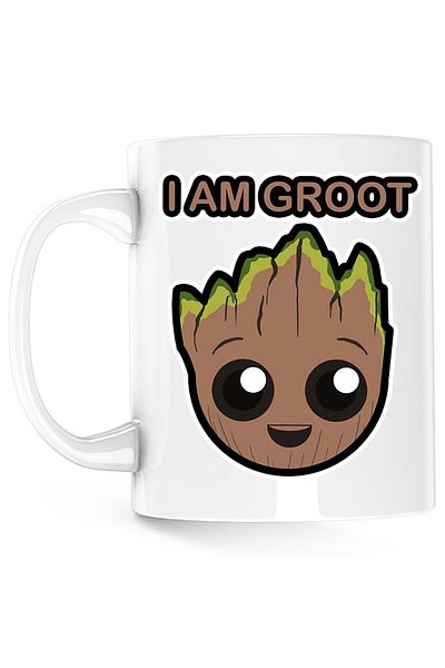 OEM I Am Groot Baby Mug, Lover, White, 330 ml