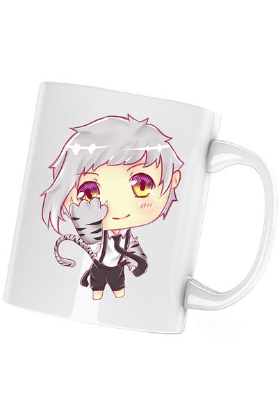 OEM Cana Bungo Stray Dogs Atsushi Tiger Chibi Anime, white, 330 ml