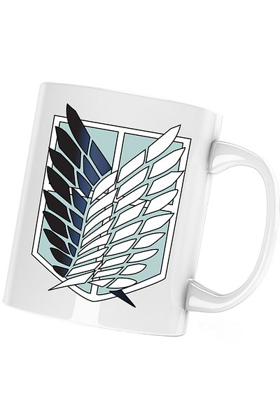 OEM Cana Attack on Titan Scouting Legion Crest Anime Manga, alba, 330 ml