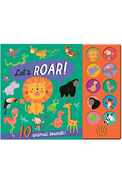 North Parade Children's book, NPP, Let's Roar - Children's 10 Button Sound Book, 3+ years