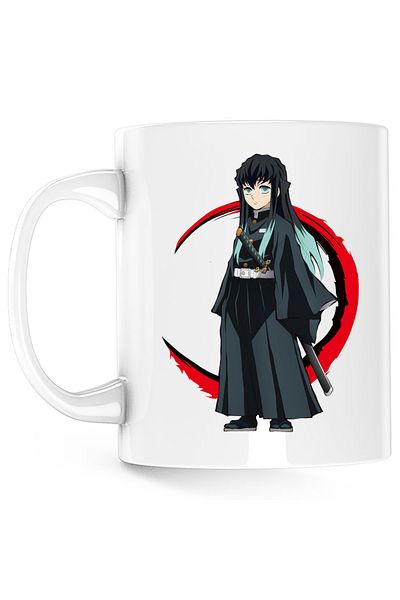 OEM Demon Slayer Muichiro Tokito Samurai Mug, white, 330 ml