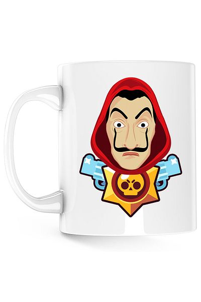 OEM Cana Casa de Papel Brawl Stars Gamer, alba, 330 ml