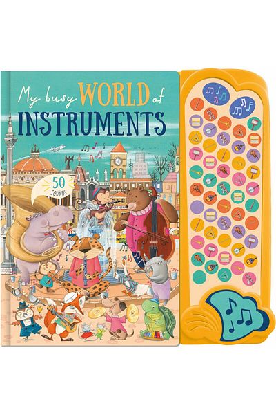 North Parade Children's book, NPP, My Busy World Of Instruments - Children's 50 Button Sound Book, 1+ years