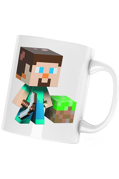 OEM Cana Cool Steve Miner Minecraft, alba, 330 ml