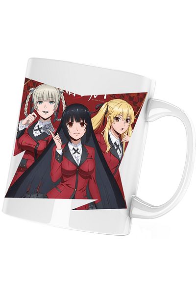 OEM Cana Kakegurui Poker Girls Anime Manga, white, 330 ml