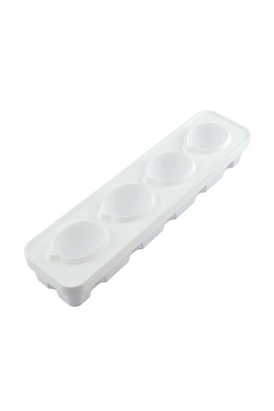 silikomart Silicone mold for 3D single-portion cakes, Lemon / Lime, 4 cavities, 88x61x44mm, 120 ml