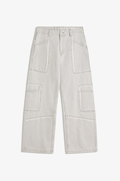 Bershka Püsküllü baggy fit jean