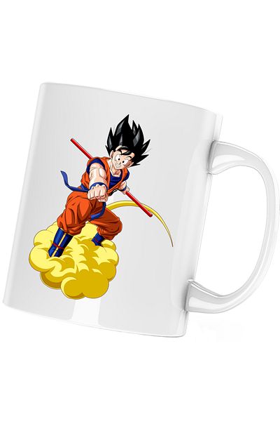 OEM Dragon Ball Z Goku Hurricane Avatar Mug, white, 330 ml