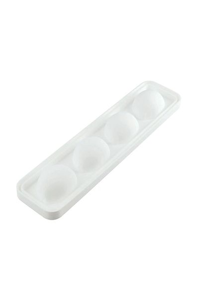 silikomart Silicone mold for 3D single-portion cakes, Lemon / Lime, 4 cavities, 88x61x44mm, 120 ml