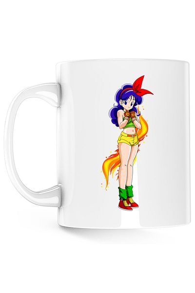 OEM Dragon Ball Z Videl Aunt Anime Mug, white, 330 ml
