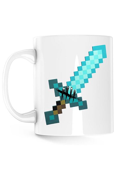 OEM Cana Dead by Daylight Minecraft Horror Diamond Sword, alba, 330 ml