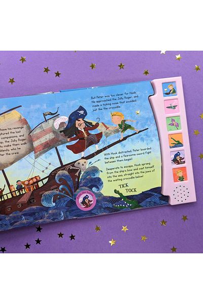 North Parade Peter Pan Fairy Tale Sound Book - 6 Enchanting Sound Buttons To Press And Play, 3+ Years
