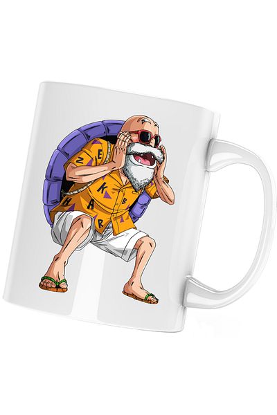 OEM Dragon Ball Z Master Roshi Dascal Sensei Trainer Mug, white, 330 ml