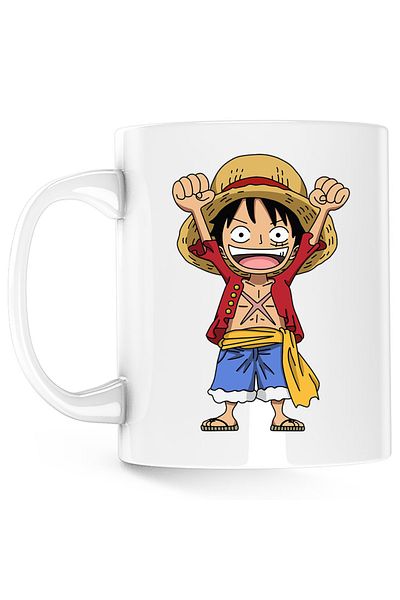 OEM Cana One Piece Monkey D Luffy Pirate Warrior Anime, alba, 330 ml