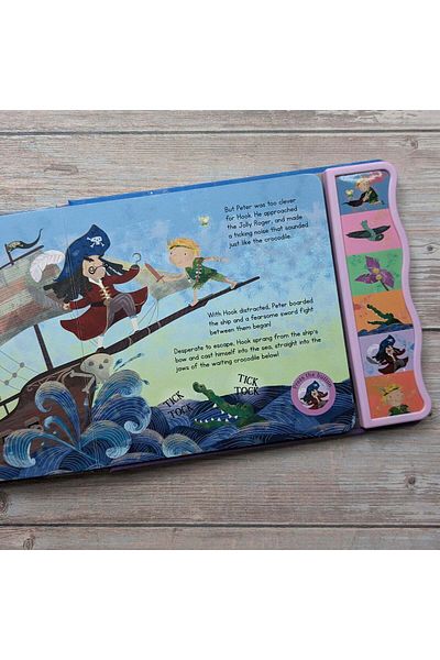 North Parade Peter Pan Fairy Tale Sound Book - 6 Enchanting Sound Buttons To Press And Play, 3+ Years