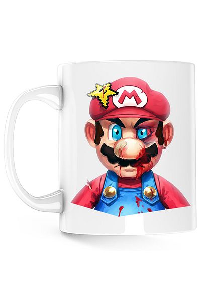 OEM Cana Super Mario Bros Batut Sange 3D Odyssey, alba, 330 ml