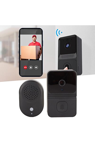 GÜMRÜK BEY Z30 Mini Akıllı Görüntülü Kapı Zili 1080p Çift Yönlü Ses Özelliği ...
