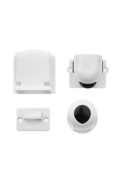 Bocioland Set of 4 magnetic furniture protectors, With adhesive tape, White