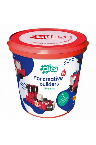 Clicstoys Set de construcție Clics 8 în 1 Mașină de pompieri