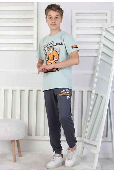 Emilakids Boy's Printed Pajama Set