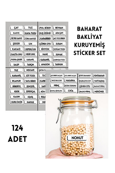 Studio D arte DIY KIT Autocolant organizator pentru borcane cu condimente, et...