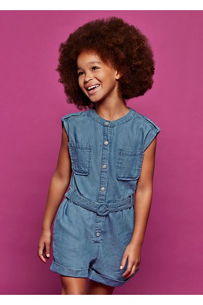 MAYORAL Girl Denim Overalls