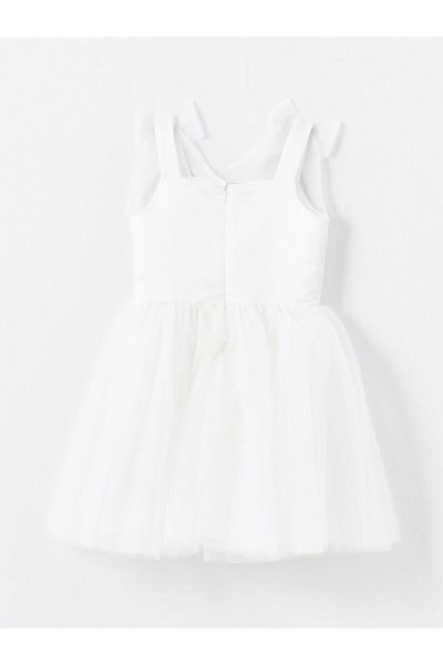 Zeyder Kids Girl's White Evening Dress