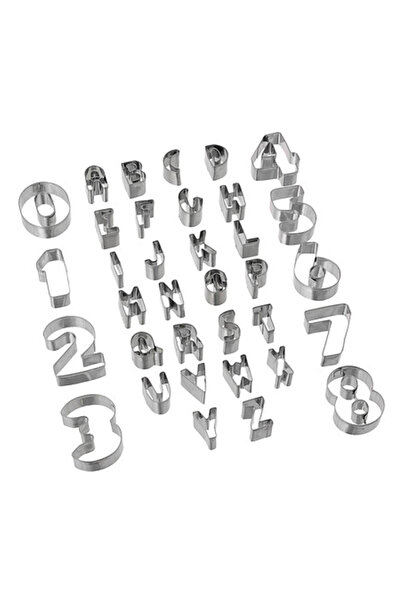 JJA Decupatoare din inox, 35 piese, litere si cifre