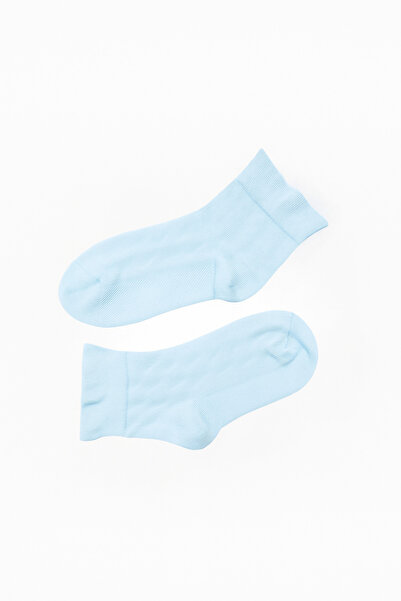 BONY SOCKS Kız Çocuk Bileği Fırfırlı Step Çorap Mavi