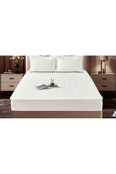 FIONNA.RO Velvet Topper Cover 180x200cm - White
