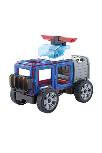 Clicstoys Magnetic building set - Magformers, intervention machines