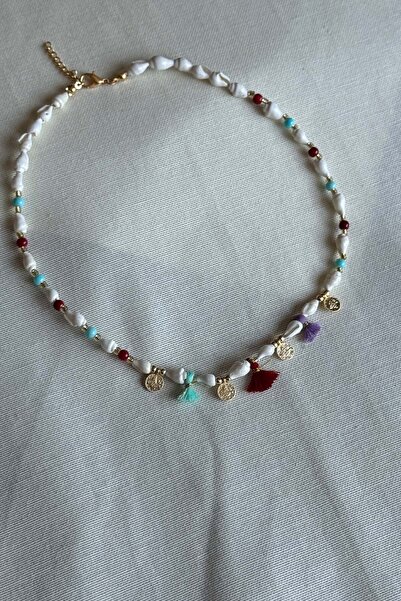 AMORE.İST STORE Renkli Figürlü Deniz Kabuklu Kolye