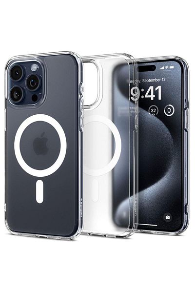 Spigen Etui Ultra Hybrid Mag z MagSafe na iPhone 15 Pro przezroczyste